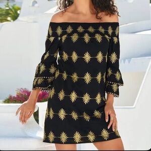 NWT Black and Gold Sequin Dress